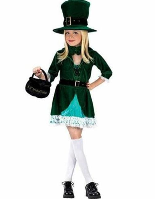Lil Irish Cutie - Leprechaun - Green - Costume - Medium 8-10