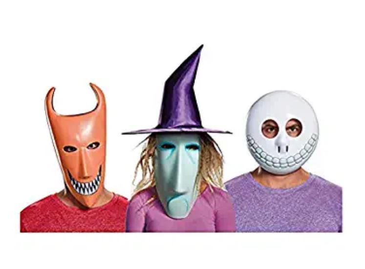 Lock Shock & Barrel Mask Set - Nightmare Before Christmas - Costume Accessories