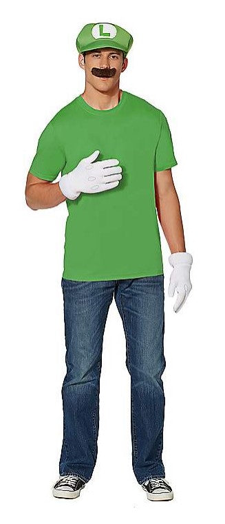 Luigi Kit - Super Mario Bros - Green - Costume Accessories - One Size