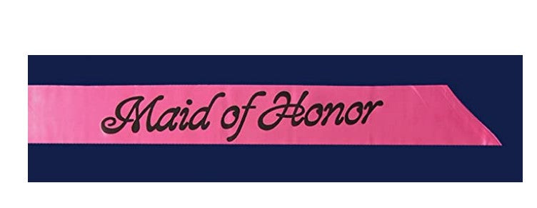 Sash - Maid of Honor - Bachelorette Hen Party - Costume Accessory