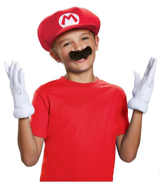 Mario Kit - Nintendo Super Mario Brothers - Costume Accessories - Child Size