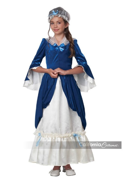 Colonial Dress - Martha Washington - Hamilton - Costume - Child - 2 Sizes