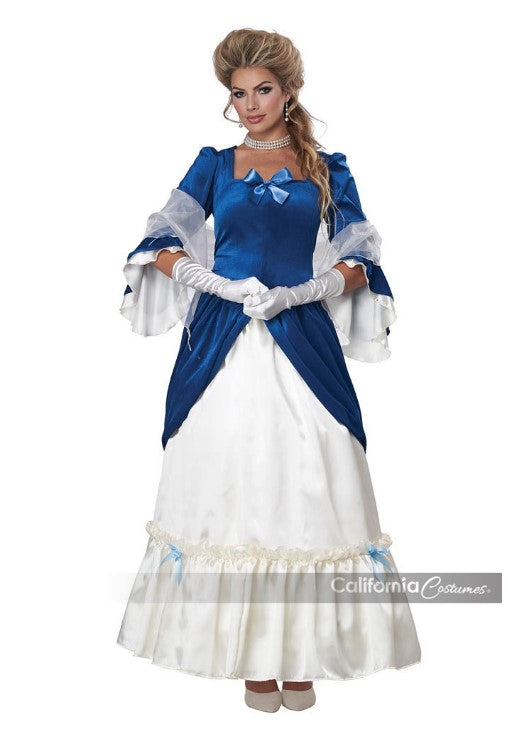 Vestido Colonial - Martha Washington - Hamilton - Disfraz - Adulto - 3 Tallas 