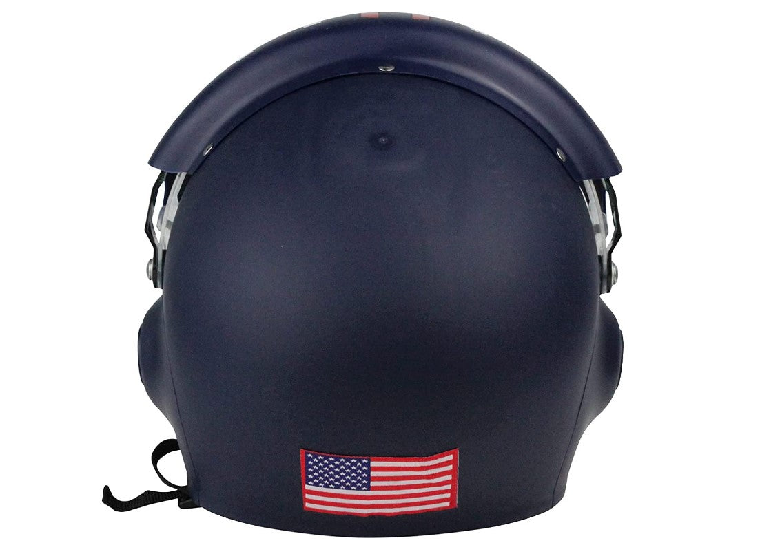 Maverick Helmet - Navy Blue/Red/White - Costume Accessory - Adult Teen