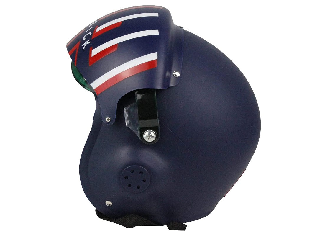 Maverick Helmet - Navy Blue/Red/White - Costume Accessory - Adult Teen