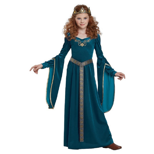 Medieval Princess - Guinevere - Marion - Teal - Costume - Child - XL 12-14