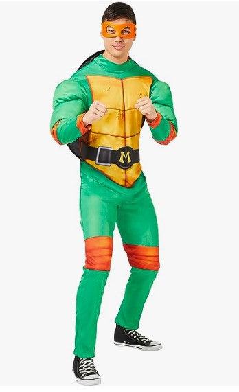 Mikey - TMNT Mutant Mayhem - Costume - Adult - 4 Sizes