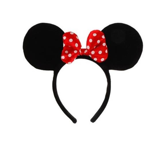 Minnie Mouse Ears with Bow - Headband - Costume Accessory - Child Teen Adult