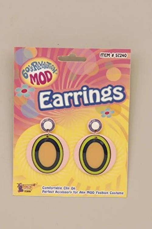 Mod Earrings - 60's-70's - Costume Accessories - Adult Teen