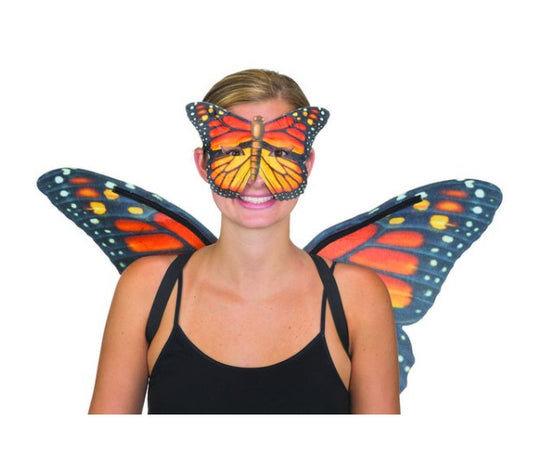 Monarch Butterfly Wings & Mask - Costume Accessories - Child Teen Adult