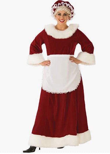 Mrs Santa Claus - Regal Deluxe Kostüm - Weihnachten - Erwachsene - Plus - 2XL