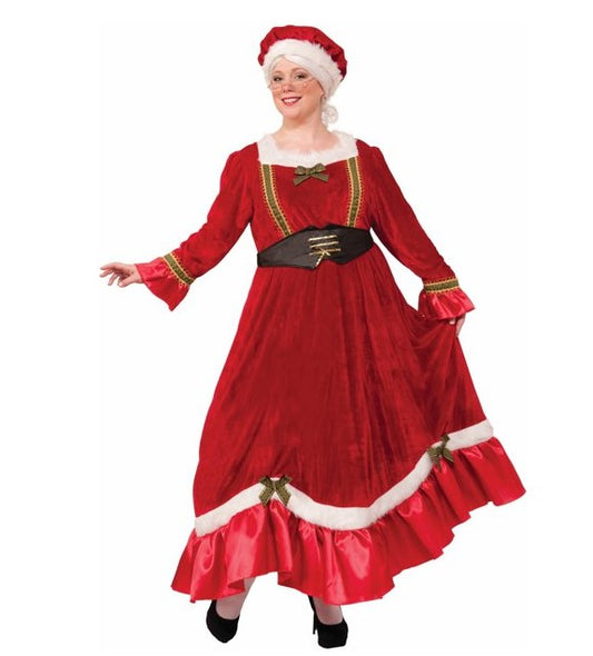 Mrs Claus - Red/White - Christmas - Traditional - Costume - Women - 3XL