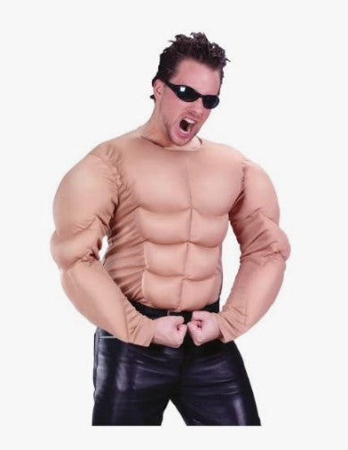 Muscle Shirt - Pro Wrestler - Arnold - Costume - Adult