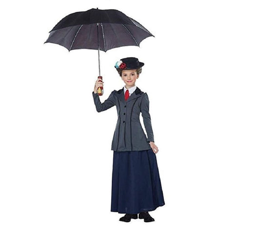 English Nanny Costume - Mary Poppins - Suffragette - Child - 2 Sizes