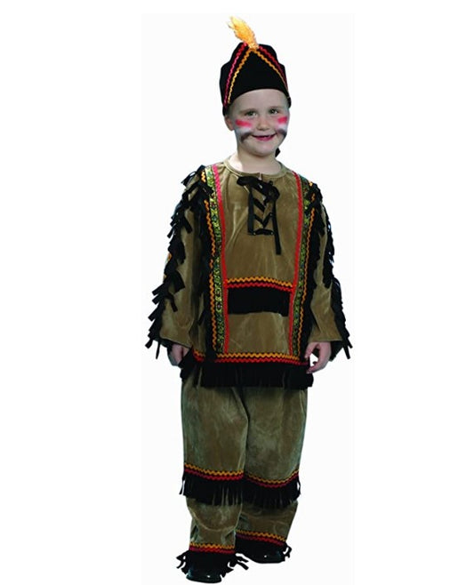 Native American Boy - Faux Suede - Costume - Child - 2 Sizes