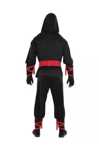 Ninja Assassin - Negro/Rojo - Disfraz - Adulto - 2 tallas