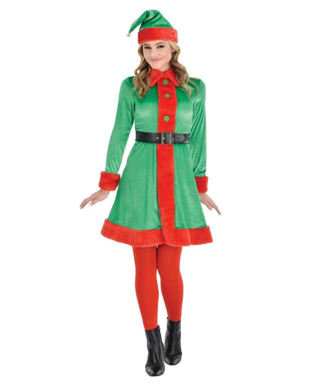 North Pole Gal Elf - Christmas - Holiday - Costume - Women - 4 Sizes