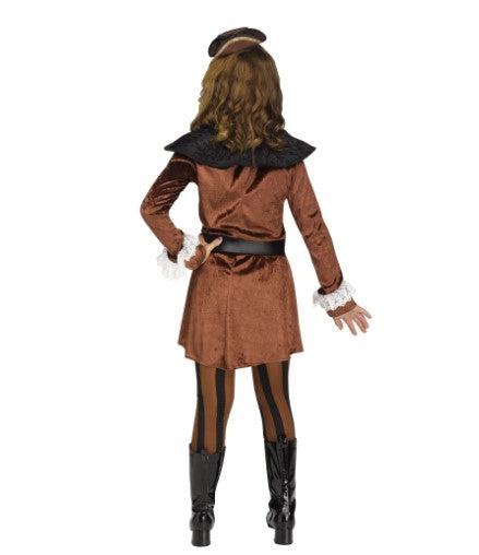 Pacific Pirate Girl - Brown - Costume - Child - Medium 8-10