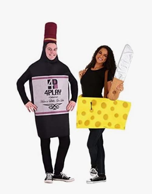 Perfect Pairing - Wine & Cheese - Couple Costume - Adult