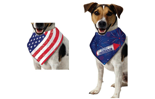 Bandera Americana/Pequeño Petardo - Mascota Reversible - Accesorio de Disfraz