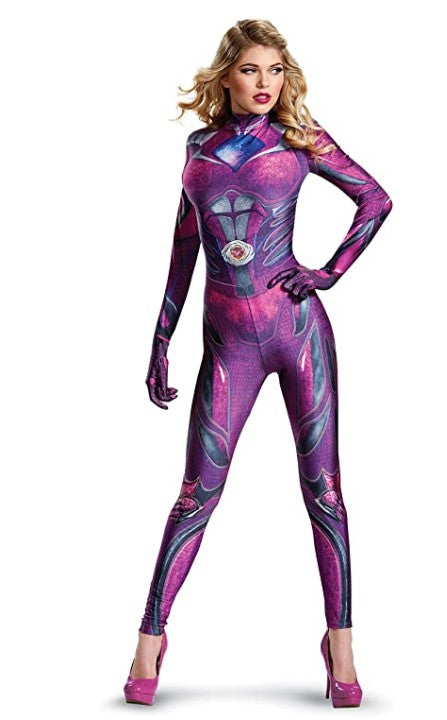 Power Ranger - Pink - Movie Classic Costume - Adult Medium 8-10