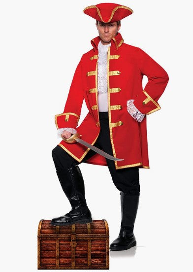 Pirate Captain Deluxe - Morgan - Hook - Costume - Adult - 2 Sizes
