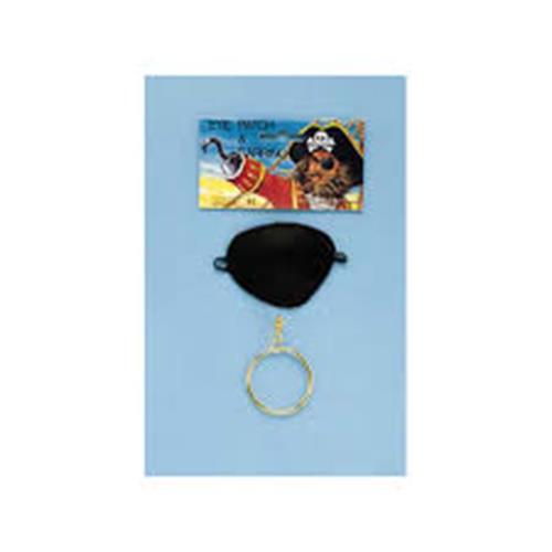 Pirate Set - Eye Patch & Earring - Costume Accessories - Child Teen Adult