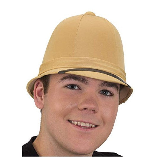 Pith Helmet Hat - Safari - Tan - Costume Accessory - Teen Adult