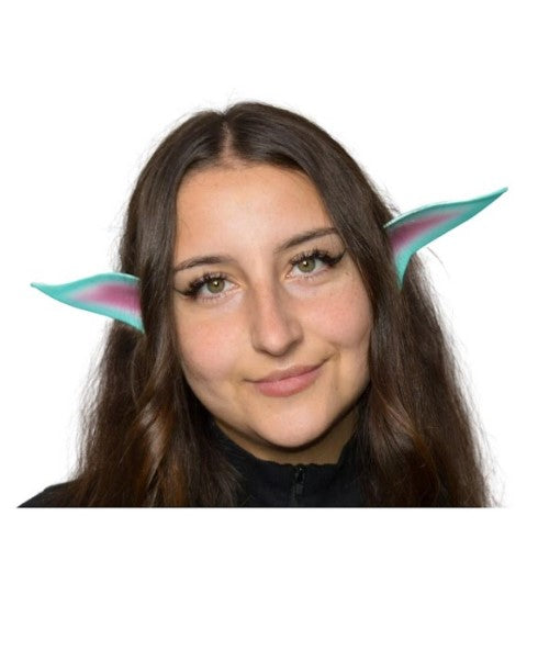 Pixie Fairy Flexi-Ohren – blau/lila Flügel – Kostümzubehör – Teenager und Erwachsene