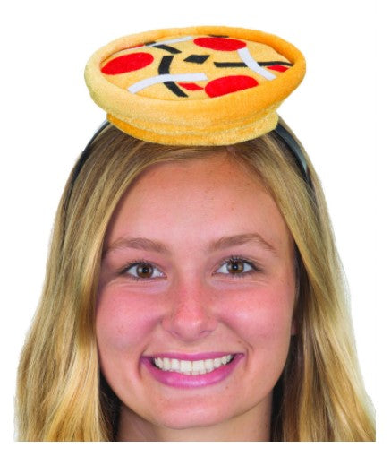 Diadema con mini sombrero de pizza - Comida/Bebida - Accesorio de disfraz - Adulto adolescente