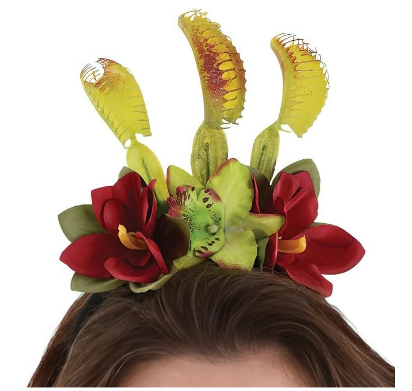 Venus Fly Trap Headband - Poison Ivy - Costume Accessory - Adult Teen