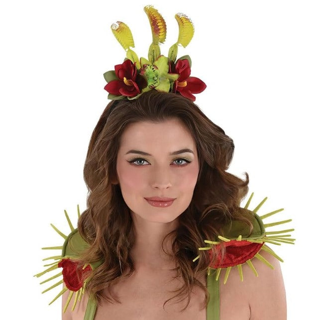 Venus Fly Trap Headband - Poison Ivy - Costume Accessory - Adult Teen