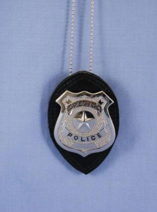 Police Badge on a Chain - Police Officer - Deluxe Costume Accessory Prop