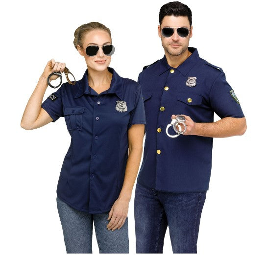 Police Officer Kit - Handcuffs Sunglasses Badge - Costume Accessories - Adult