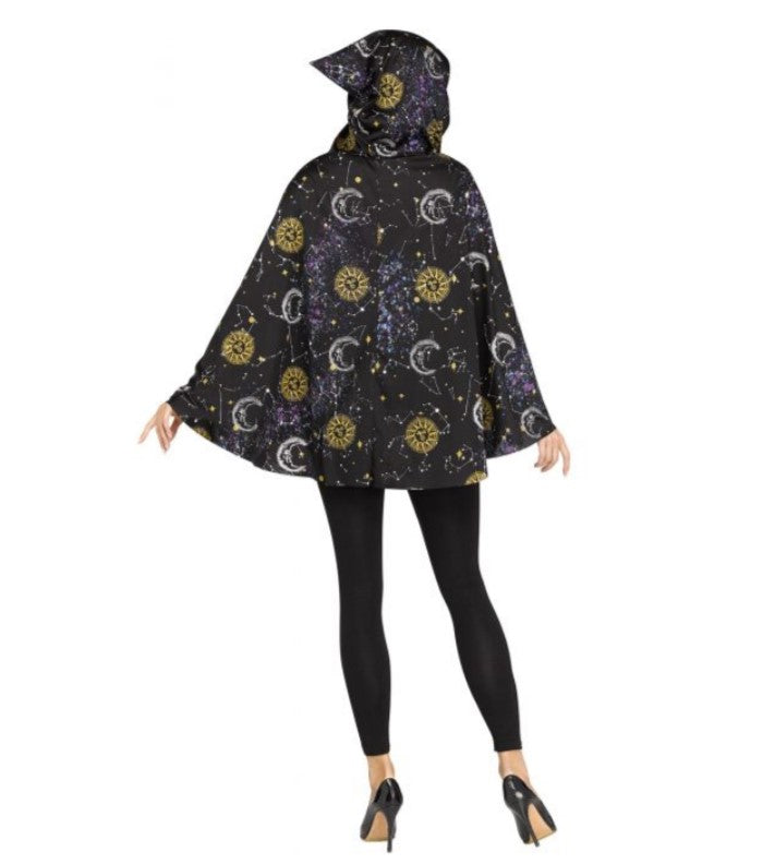 Poncho Celestial - Bruja - Hechicera - Ligero - Disfraz - Adulto