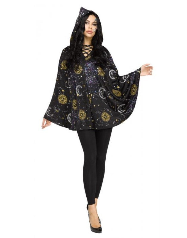 Celestial Poncho - Witch - Sorceress - Lightweight - Costume - Adult