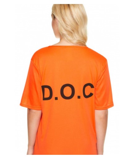 Prisoner - Orange - Inmate/Convict - Costume - Adult - 4 Sizes