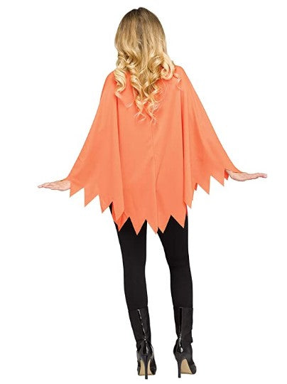 Jack-O-Lantern Poncho - Pumpkin - Costume - Adult