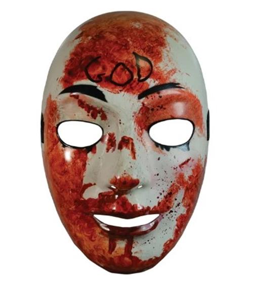 Purge Anarchy Bloody God Mask - Serie de TV - Accesorio de disfraz - Adulto adolescente