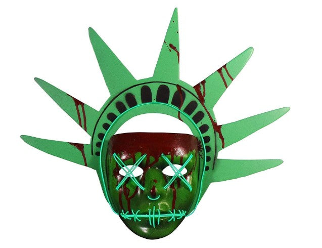 Lady Liberty Light Up Mask - The Purge: Election Year - Costume Accessory