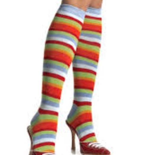 Knee High Socks - Rainbow - Pride St Patrick's - Teen Adult - Light Colors