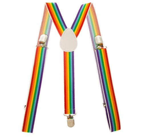 Rainbow Suspenders - Pride - Costume Accessories - Adult Teen