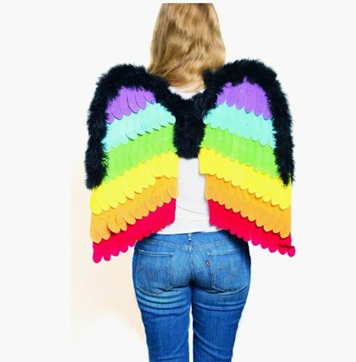 Wings - Velour - Pride - Rainbow - Costume Accessory - Teen Adult