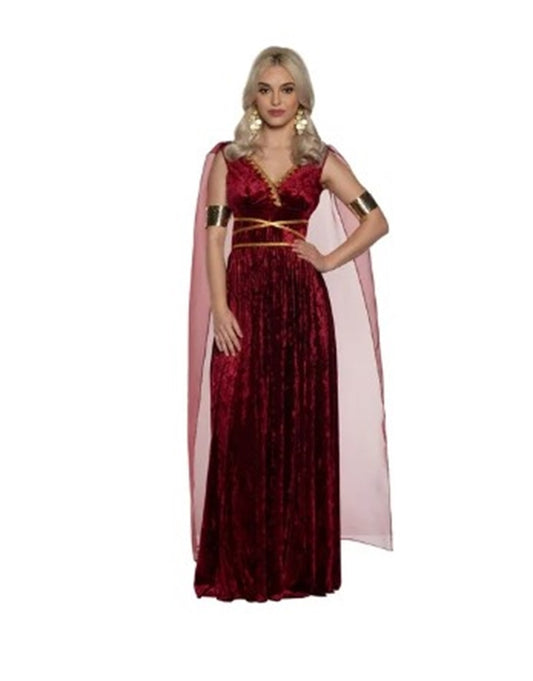 Burgundy Roman Greek Empress Gown - Toga - Costume - Adult - 4 Sizes