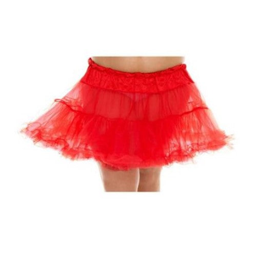 Ruffle Trim Mini Slip - Petticoat - Costume Accessory - Adult Queen - 4 Colors