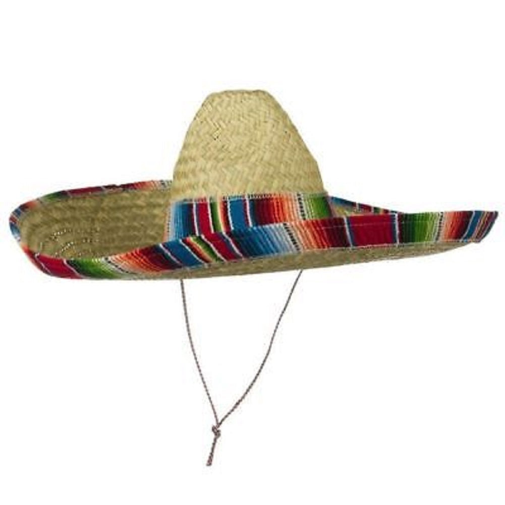 Sombrero Hat - Serape Band - Costume Accessory - Adult Teen