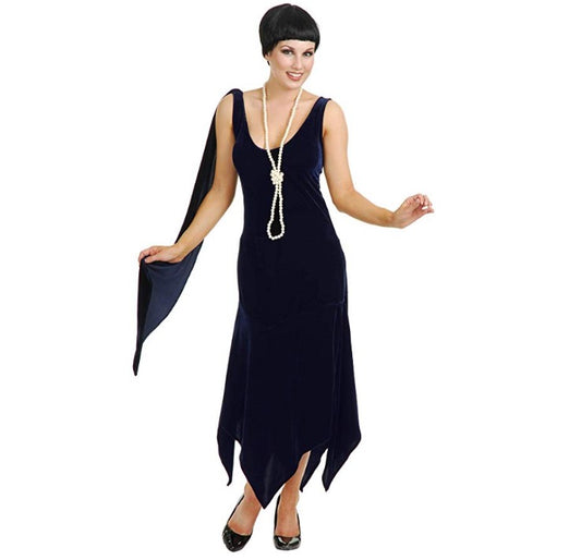 Sandy Speak Easy Flapper - Navy Blue - 1920's - Costume - Adult - 2 Sizes