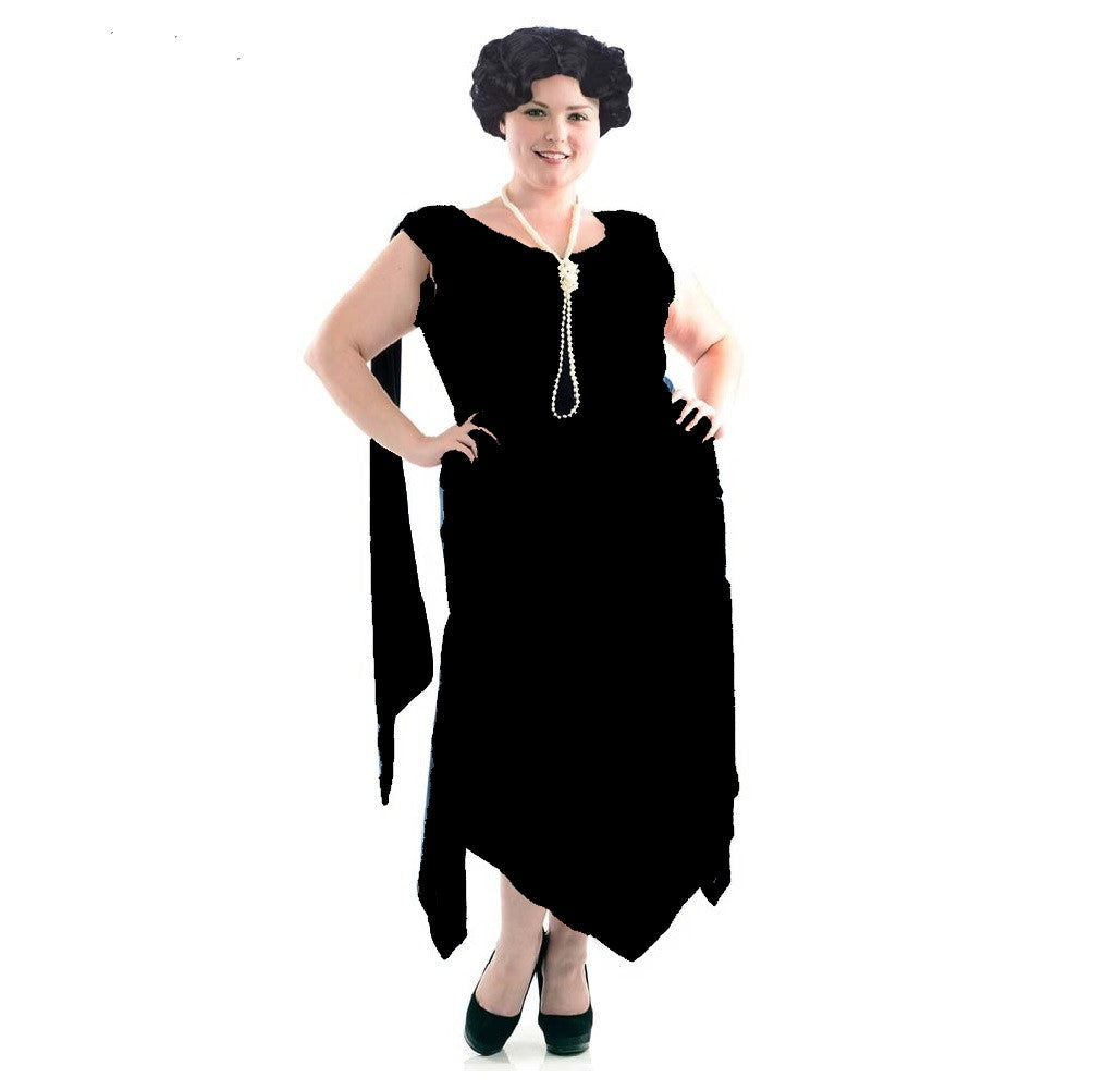 Sandy Speak Easy Flapper - Negro - Años 20 - Disfraz - Adulto Plus - 2 tallas