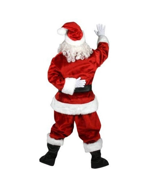 Santa Suit - Crimson - Regency Plush - Costume - Adult - 2 Sizes