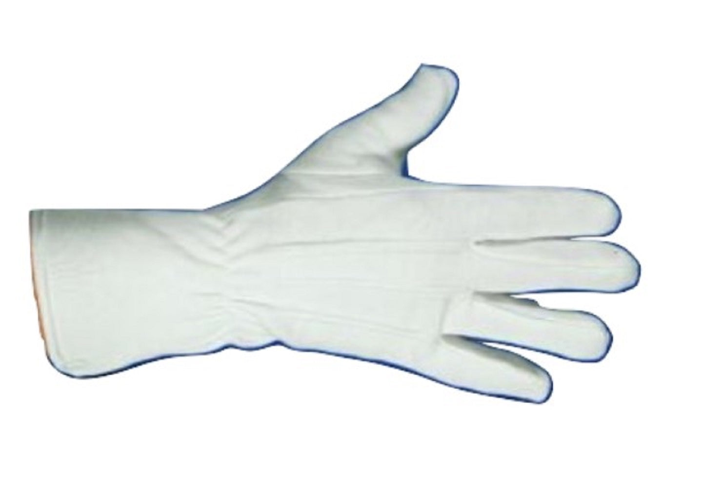 Santa Gloves - White - 12" - Nylon - Parades - Christmas - Costume Accessory